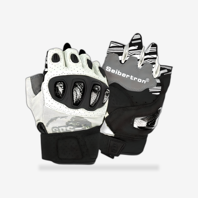 Open-Air Half-Finger Sport Gloves front view - AtomBiker