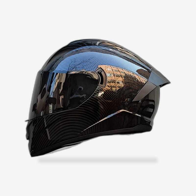 Full Face Racing Helmets Winter Warm Double Visor Motorcycle Helmet Motorbike Sports helmet LVS-701 front view - AtomBiker