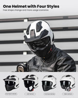 Open Face 3/4 Motorcycle Helmet