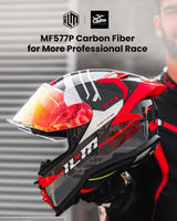 Carbon Fiber Full Face Racing Helmet