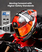Carbon Fiber Full Face Racing Helmet