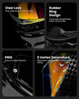 Carbon Fiber Full Face Racing Helmet