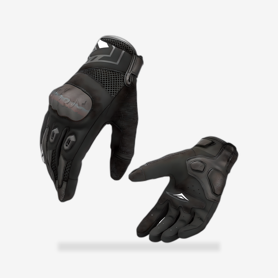 Essentials Full-Finger Riding Gloves front view - AtomBiker