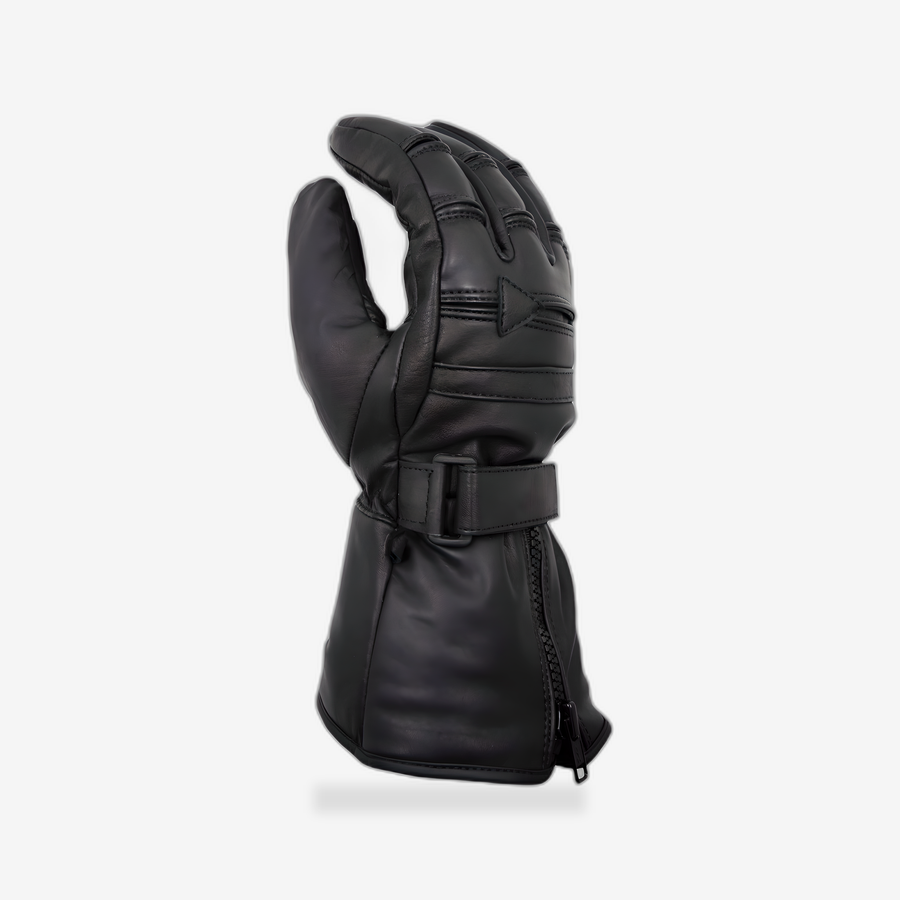 Iron Guard Winter Leather Gloves front view - AtomBiker