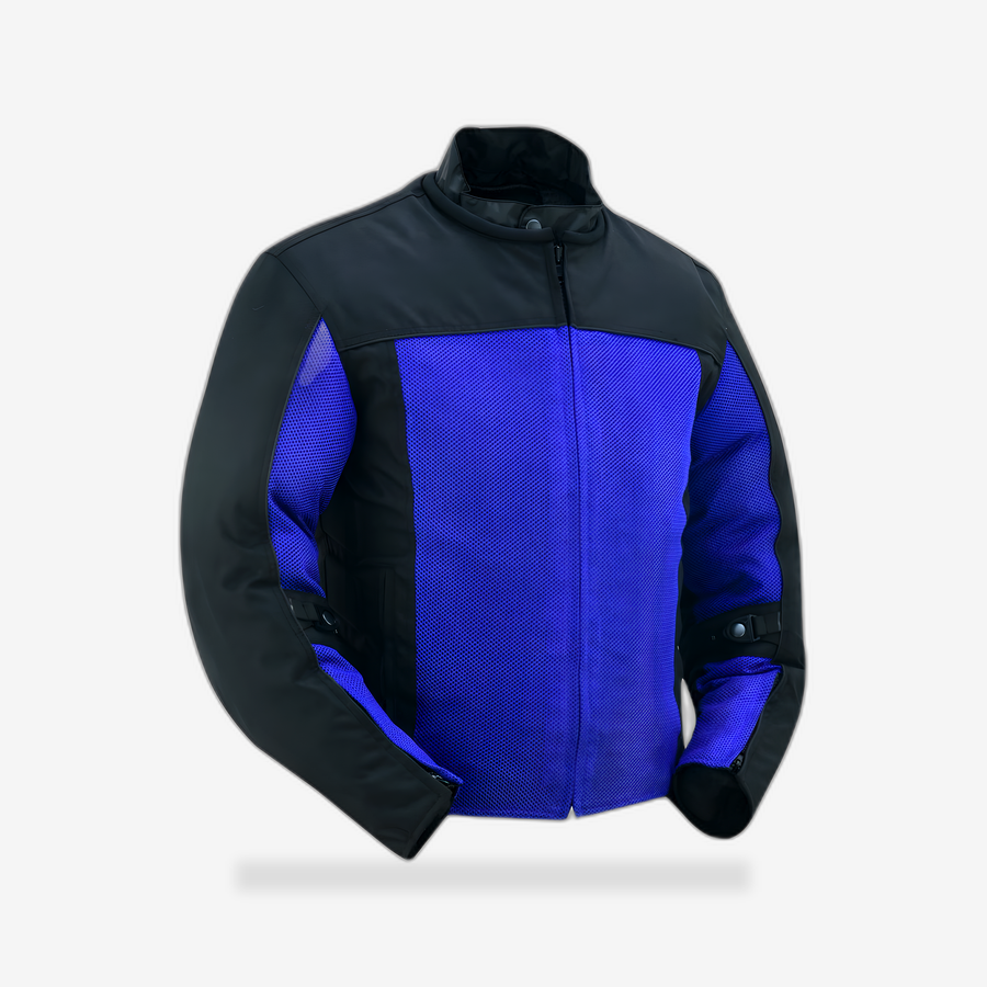CrossWind Mesh Riding Jacket front view - AtomBiker