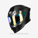 ILM Carbon Fiber Motorcycle Helmets Full Face Racing Helmet Model MF577P front view - AtomBiker