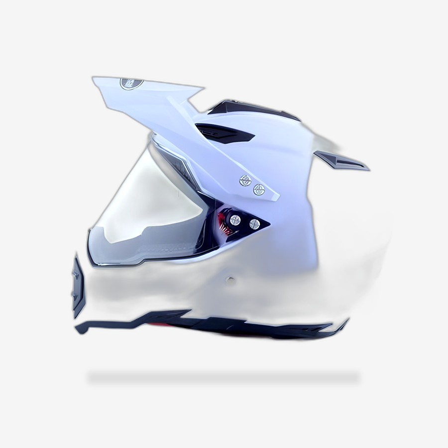 Off-road helmet motorcycle racing helmet road off-road dual-use helmet men and women four seasons pull helmet full face helmet front view - AtomBiker