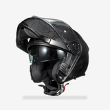 ILM Carbon Fiber Motorcycle Modular Helmets DOT ECE Model MF529F front view - AtomBiker