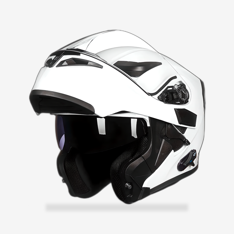 ILM Modular Flip up Full Face Bluetooth Motorcycle Helmet Model 902BT front view - AtomBiker