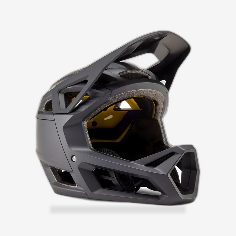 Fox Racing 25 Proframe Large Black Helmet front view - AtomBiker
