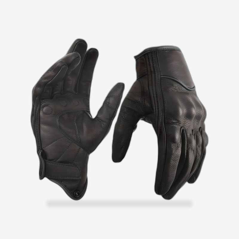 Commuter Full-Finger Riding Gloves front view - AtomBiker