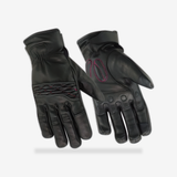 Women's Cruiser Glove  (Black/Pink) front view - AtomBiker