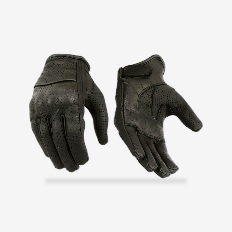 Women's Perforated Sporty Glove front view - AtomBiker