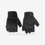 Synthetic Leather/ Mesh Fingerless Motorcycle Gloves