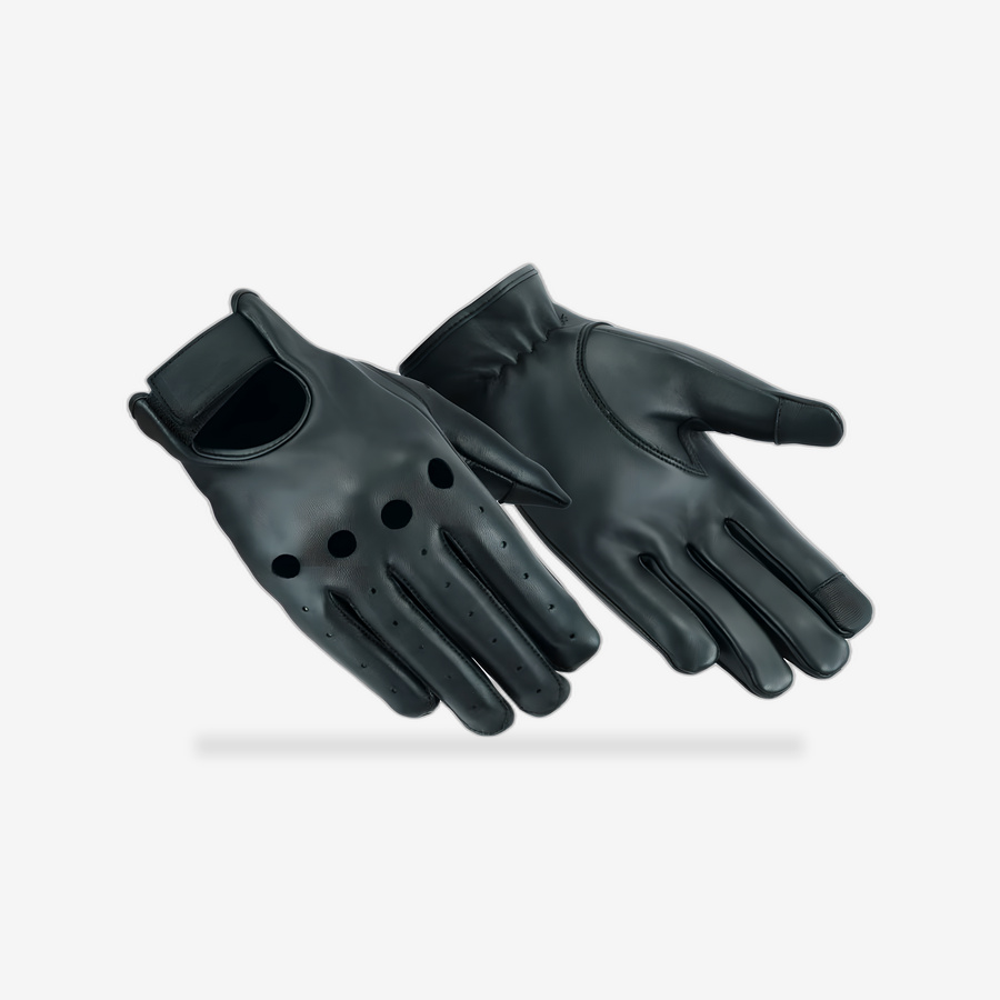 Deerskin Unlined Driving Glove front view - AtomBiker
