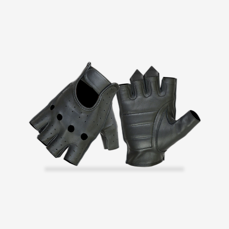 Premium Fingerless Motorcycle Gloves