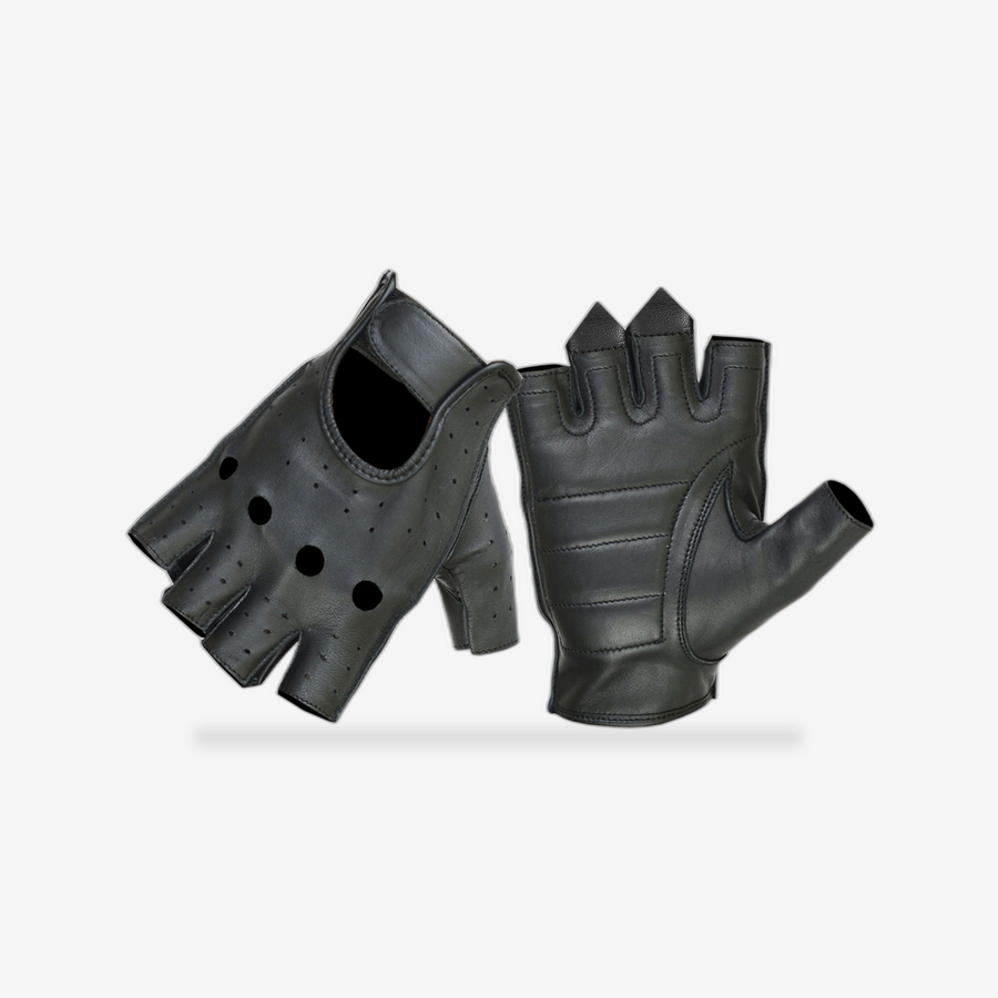 Premium Fingerless Motorcycle Gloves