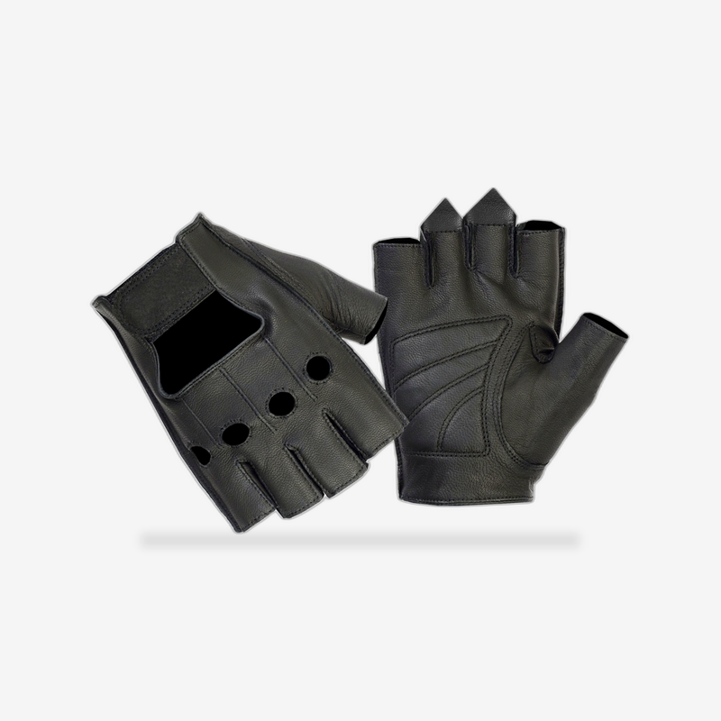 Premium Fingerless Motorcycle Gloves