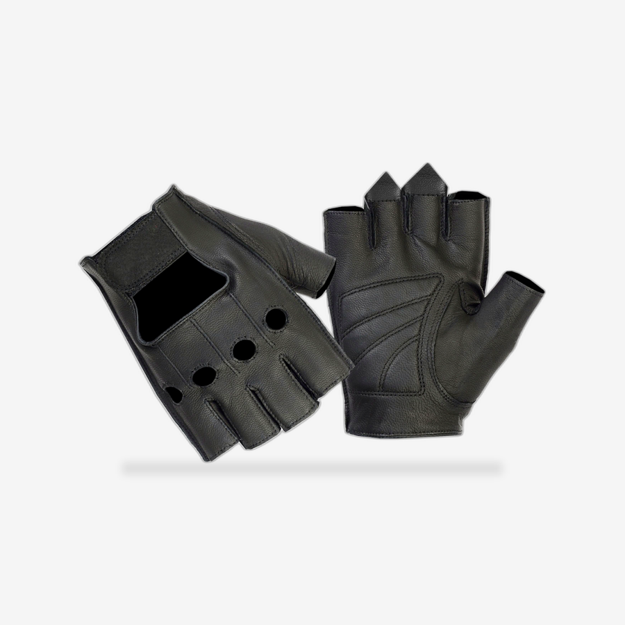 Premium Fingerless Motorcycle Gloves