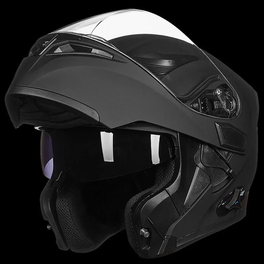 Bluetooth Modular Flip-Up Motorcycle Helmet