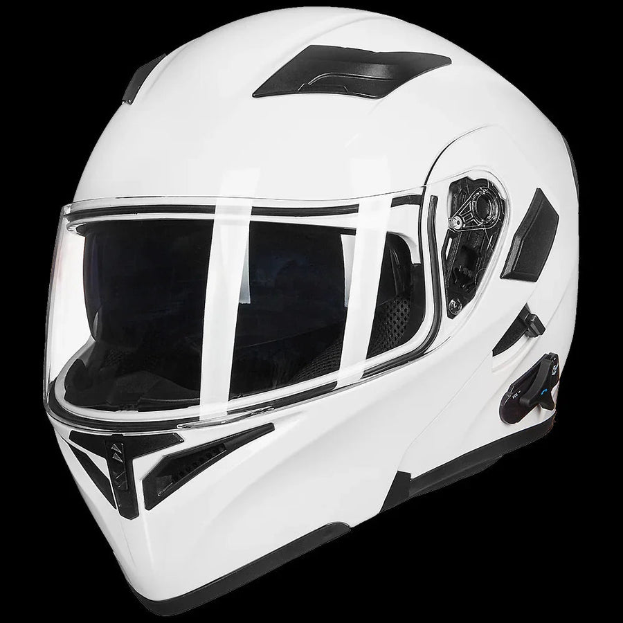 Bluetooth Modular Flip-Up Motorcycle Helmet