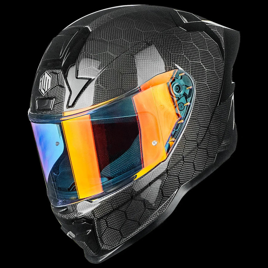 Carbon Fiber Full Face Racing Helmet
