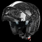 Carbon Fiber Modular Motorcycle Helmet