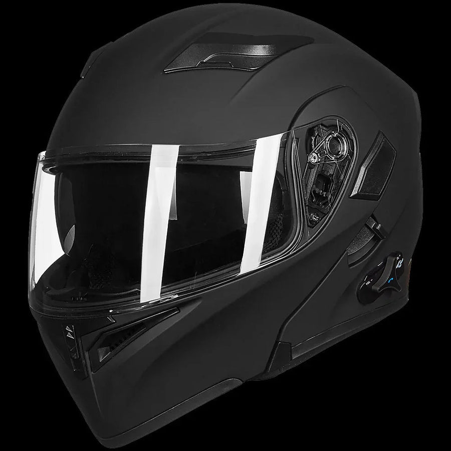 Bluetooth Modular Flip-Up Motorcycle Helmet