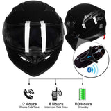 Bluetooth Modular Flip-Up Motorcycle Helmet