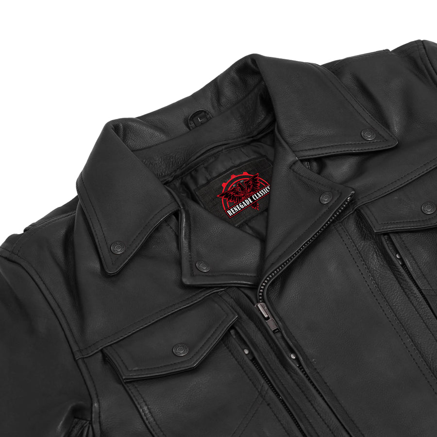ShadowRider Leather Motorcycle Jacket