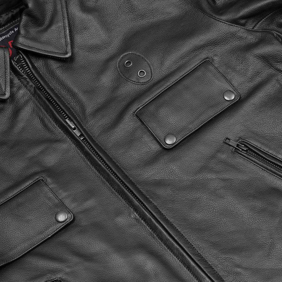 Iron Warrior Leather Motorcycle Jacket