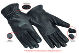 Deerskin Unlined Motorcycle Gloves