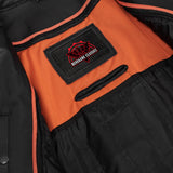 Black Vented Leather Jacket