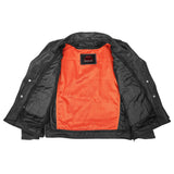 Black Speed Leather Motorcycle Jacket