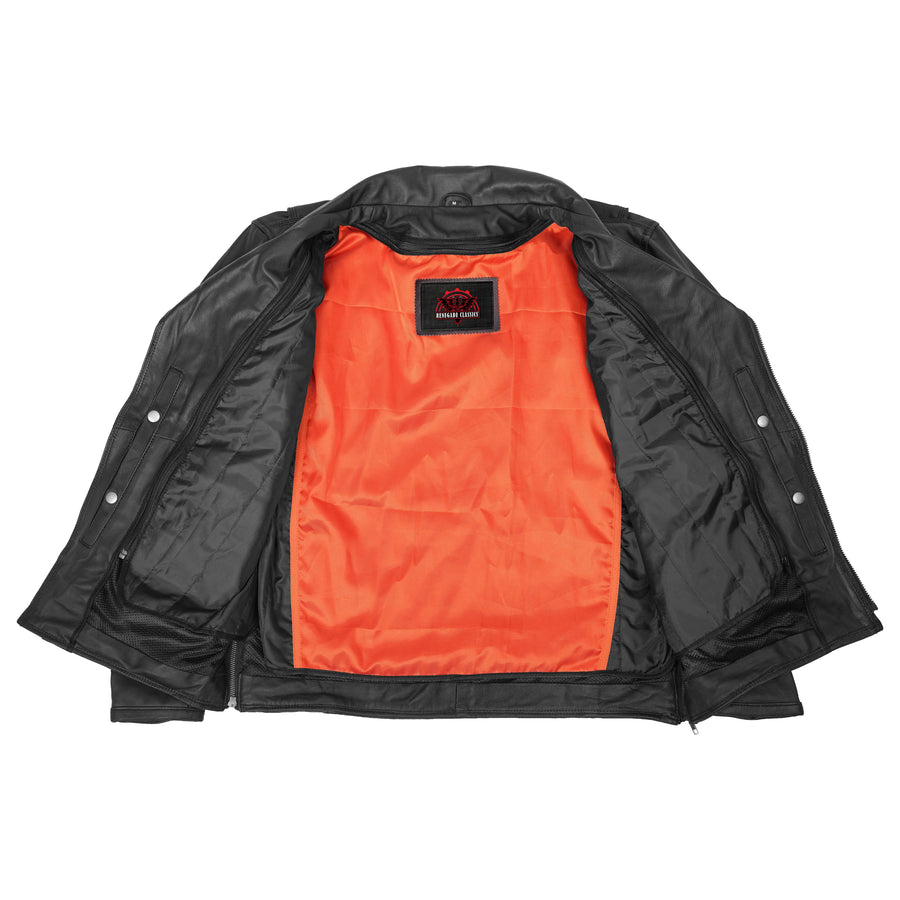 Black Speed Leather Motorcycle Jacket