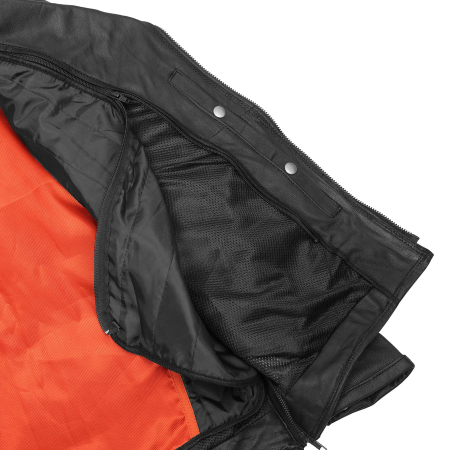 Black Speed Leather Motorcycle Jacket
