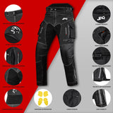 Maverick Motorcycle Protective Pant - Black