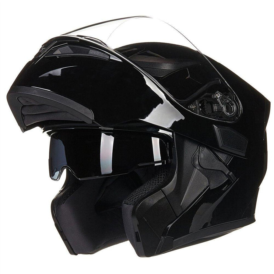 LED Modular Full Face Motorcycle Helmet