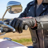 Hot Leathers GVL1009 Ladies Driving Gloves with Pink Piping