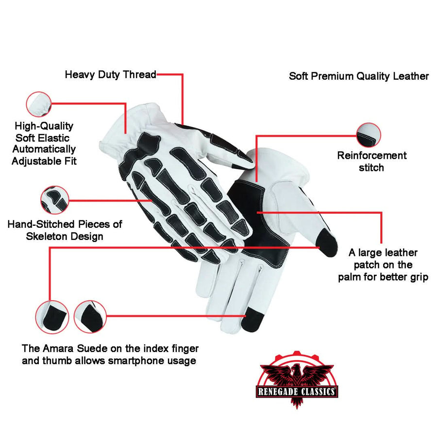 Skeleton Hand Riding Gloves