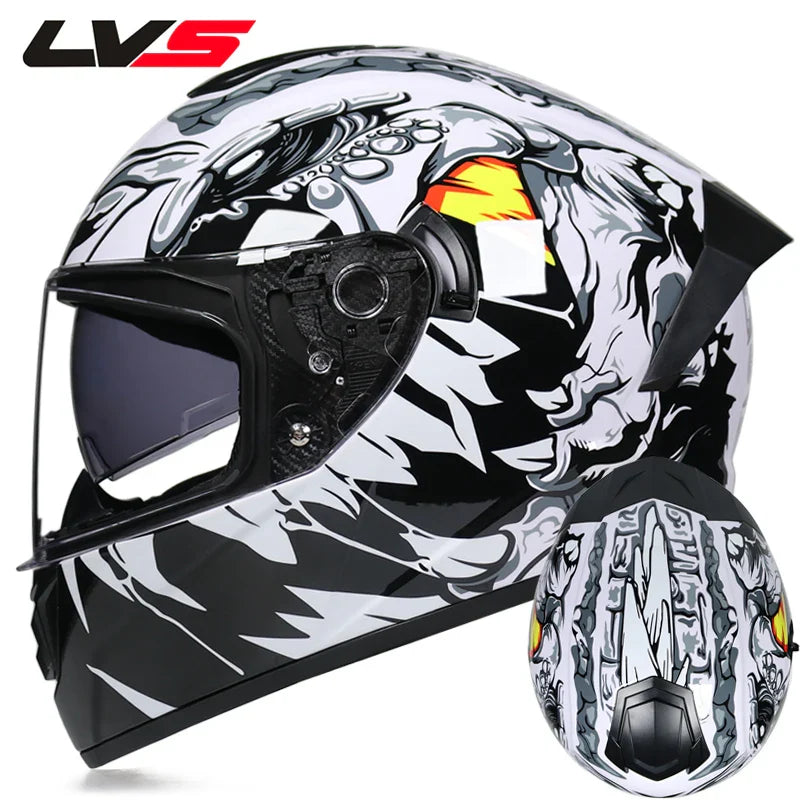 Full Face Double Visor Motorcycle Helmet