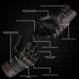 Ninja Leather Riding Gloves