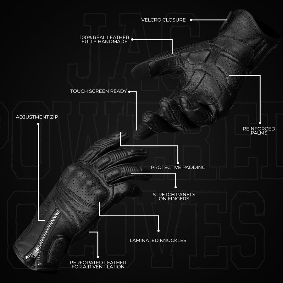 Olympus Touring Leather Gloves