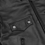 Black Raider Leather Motorcycle Jacket