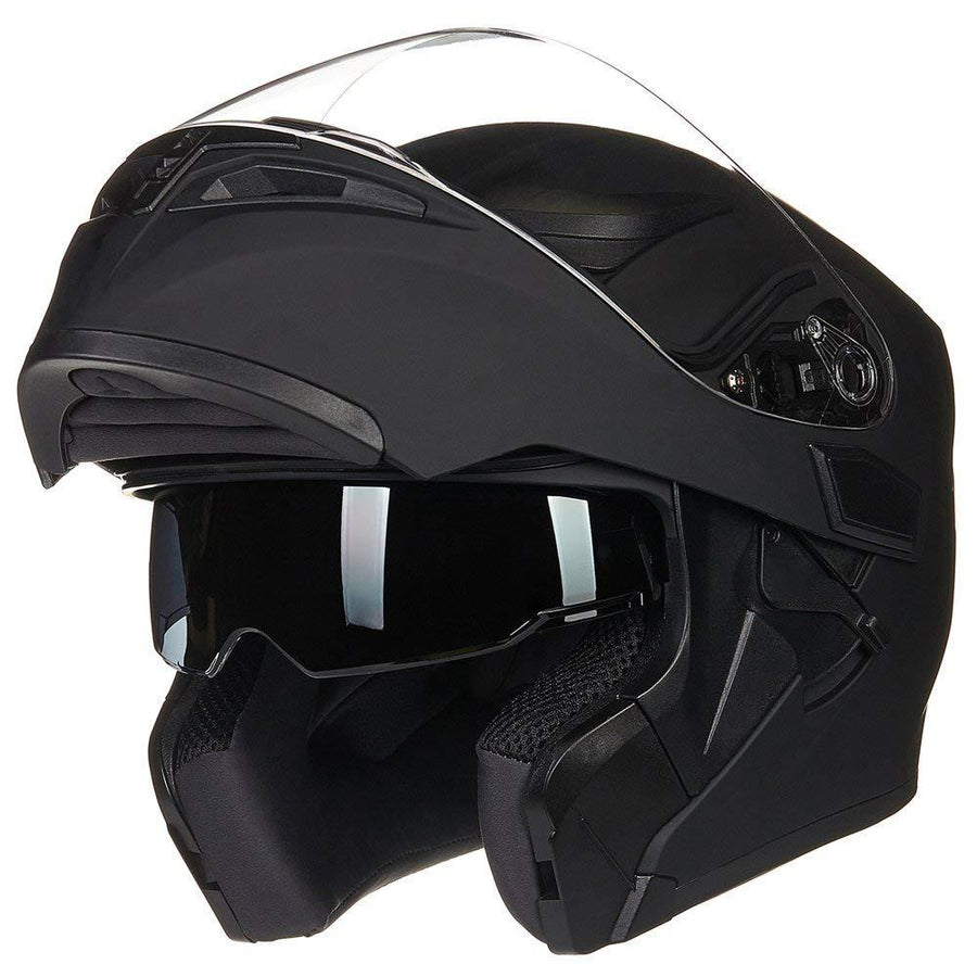 LED Modular Full Face Motorcycle Helmet
