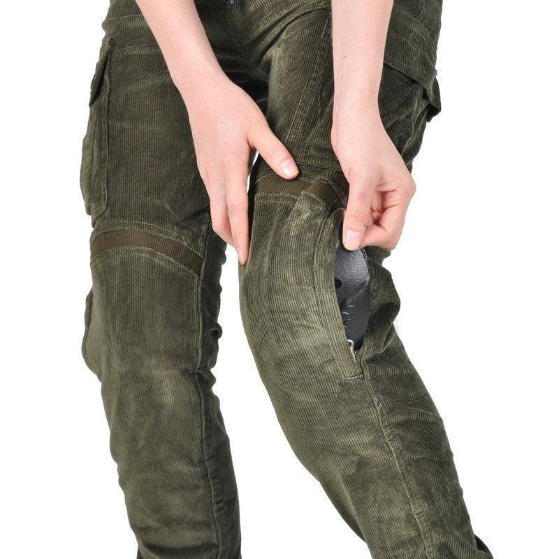 Kevlar Corduroy Motorcycle Pants for Women