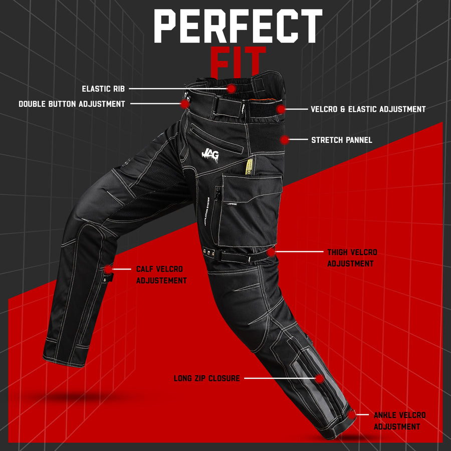 Maverick Motorcycle Protective Pant - Black