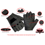 Premium Fingerless Motorcycle Gloves