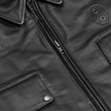 Dark Rebel Leather Motorcycle Jacket