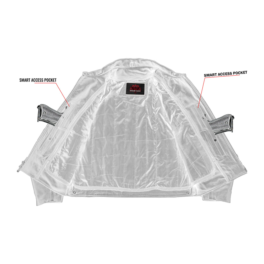 Dark Rebel Leather Motorcycle Jacket